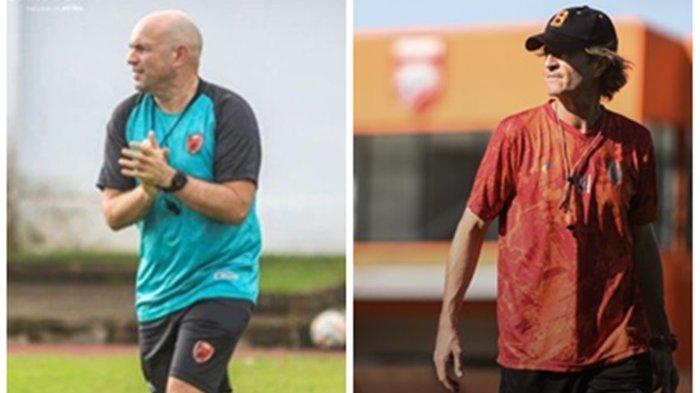 Pelatih PSM Makassar, Bernardo Tavares (kiri) dan Pelatih Borneo FC, Pieter Huistra yang akan beradu taktik di duel, pada Jumat (29/3/2024), Pukul 20.30 WIB, Stadion Batakan Balikpapan.