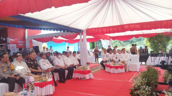 PELUNCURAN KOPERASI DESA- Proses peluncuran serentak 80.000 Koperasi Desa Merah Putih. di Kaltara perwakilan dari Koperasi Desa Apung Bulungan, Senin (21/7/2025)