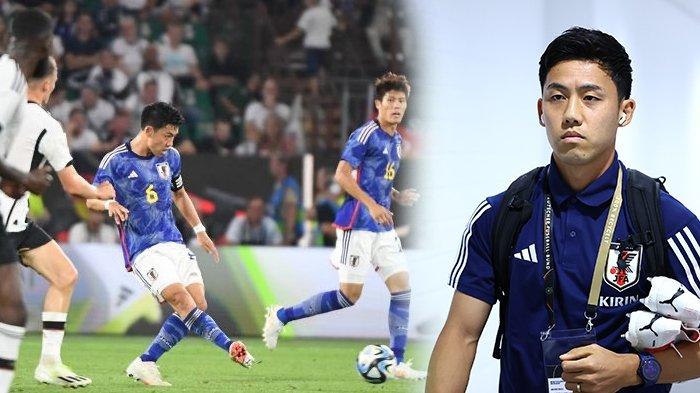 Pemain Liverpool Wataru Endo saat membela Timnas Jepang, Samurai Biru menang atas Jerman dengan skor 4-1