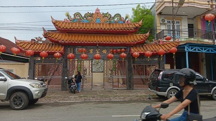 Penampakan kelenteng Ta Pe Kong, Tanjung Selor Jelang Perayaan Tahun Baru Imlek 2024.