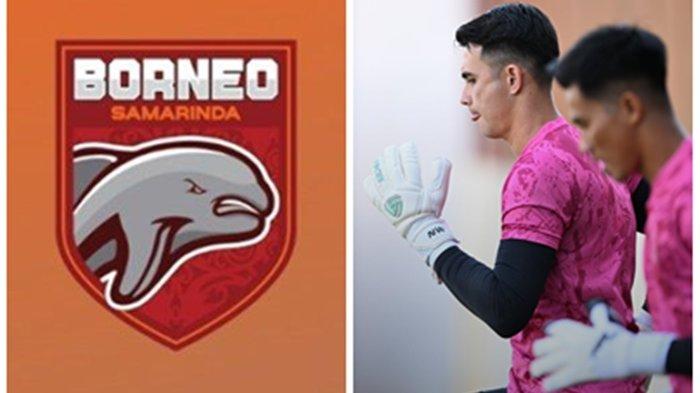 Penjaga Gawang Borneo FC, Nadeo Argawinata (kanan) catatkan 4 kali clean sheet berturut. Borneo FC mengalahkan RANS Nusantara 0-1, pada Sabtu (16/12/2023), pukul 16.00 WITA, di Stadion Sultan Agung Bantul, menjadikan kemenangan Skuad Pesut Etam 12 kali berturut-turut di Liga 1.