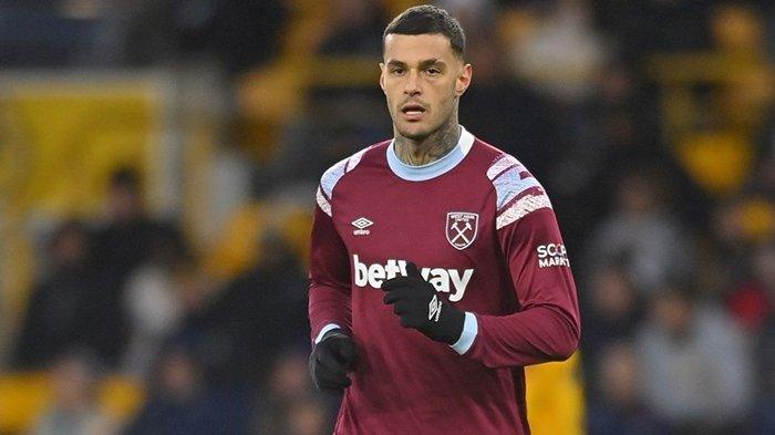 Penyerang West Ham, Gianluca Scamacca. (Instagram / @westham)
