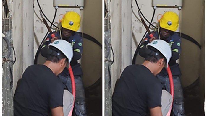 Personel PLN melakukan upaya penormalan terhadap kondisi kelistrikan di Kota Tarakan.