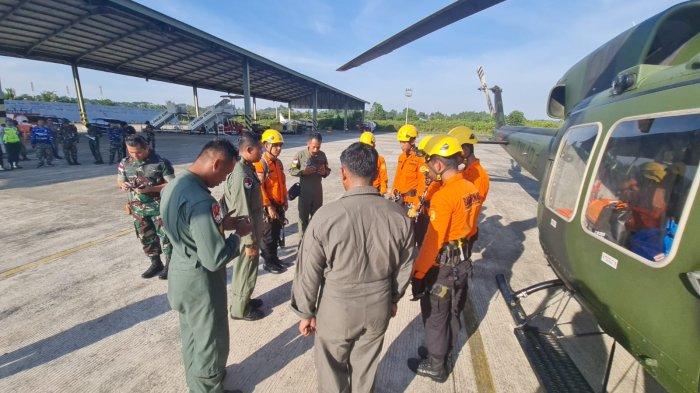 Persiapan proses pencarian Pesawat PK SNE jenis Pc6 pilatus milik Smart Air yang terbang menuju Binuang oleh Tim Rescue menuju TKP. DOKUMENTASI SAR TARAKAN