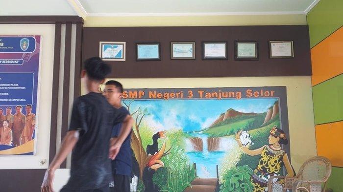 Suasana di SMP Negeri 3 Tanjung Selor yang berada di Jl Gereja Jelarai Tengah, Tanjung Selor, Kabupaten Bulungan, Provinsi Kalimantan Utara ( Kaltara ), saat diabadikan pada Kamis (27/6/2024). (TribunKaltara.com / Rismayanti)