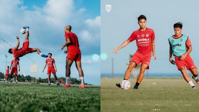 SUASANA latihan Bali United di Bali United Training Centre. Jelang championship series Liga 1 kontra Persib Bandung, Bali United harus terusir dari markasnya di Stadion Kapten I Wayan Dipta Bali.