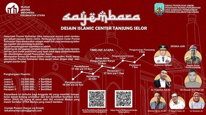 Sayembara Desain Islamic Center Tanjung Selor. (Dok IAI Kaltara)
