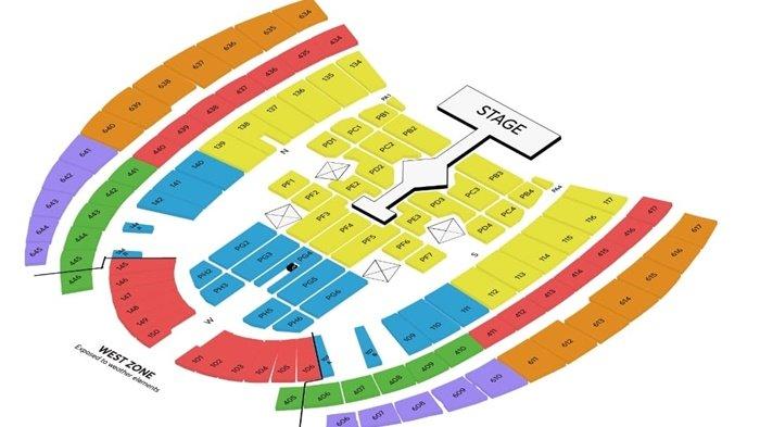 Seatplan Konser Taylor Swift (tangkapan layar/ticketmaster.sg)