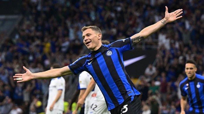 Selebrasi Nicolo Barella seusai mencetak gol untuk Inter Milan pada musim 2022/2023. (inter.it)