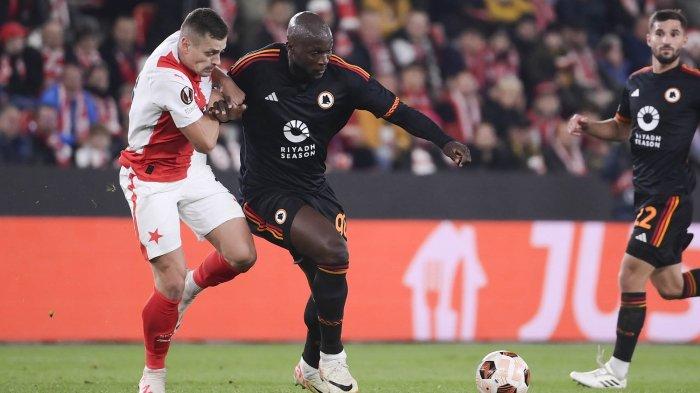 Slavia Praha vs AS ROma di Liga Europa, Jumat (10/11/2023).