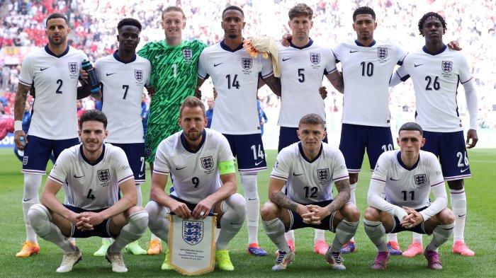 Starting XI Inggris kontra Swiss di perempat final Euro 2024. (Twitter/@England)
