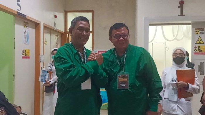 Pasangan Andi Sulaiman-Adri Patton (Sulton) saat menjalani sesi rangkaian pemeriksaan kesehatan di RSUD dr H Jusuf SK, Jumat (30/8/2024). TRIBUNKALTARA.COM/ANDI PAUSIAH