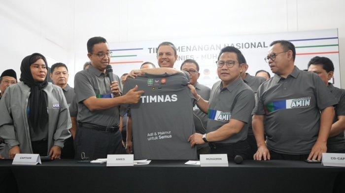 Tim pemenangan nasional AMIN (Anies Baswedan-Muhaimin Iskandar) diumumkan di Rumah Tim Pemenangan AMIN, Jalan Diponegoro Nomor 10, Menteng, Jakarta Pusat pada Selasa (14/11/2023