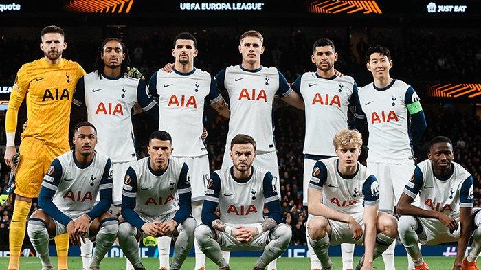 BERTEKAD AKHIRI PUASA - Skuad Tottenham Hotspur di Europa League musim 2024/2025. Tim besutan Ange Postecoglou ini bertekad mengakhiri puasa gelar selama 17 tahun dengan meraih juara UEL. (ARSIP - Twitter / @SpursOfficial)