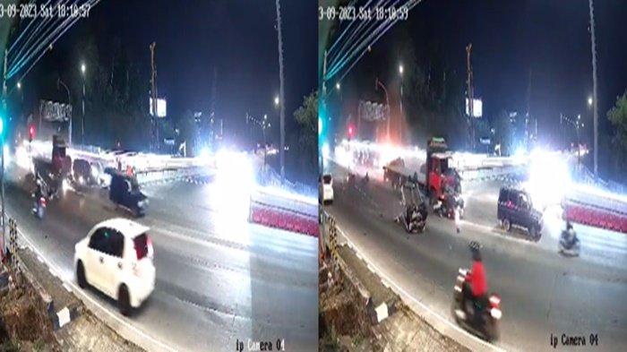 Viral kecelakaan truk diduga rem blong di Exit Tol Bawen, Ungaran, Jawa Tengah