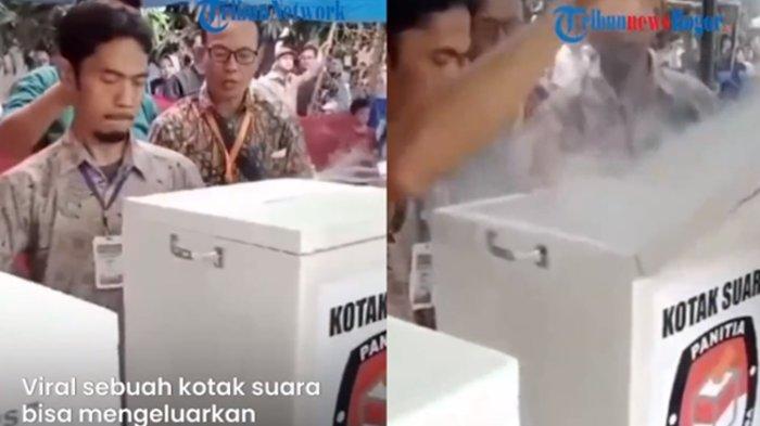 Viral kotak suara saat Pilkades di Tangerang Banten mengeluarkan asap