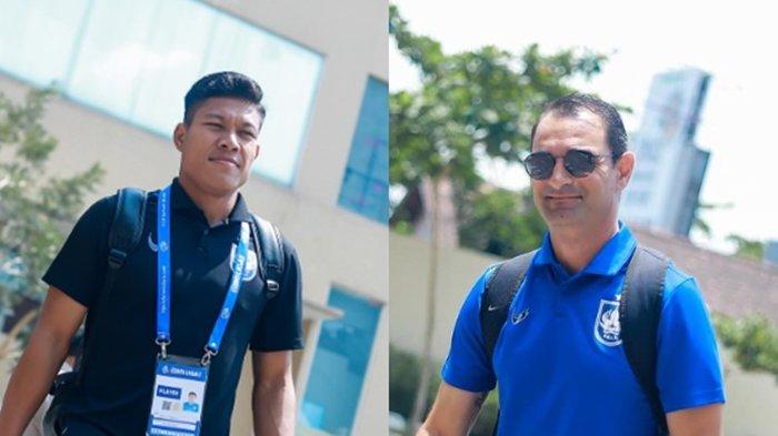 FOTO Wahyu Prasetyo dan Gilbert Agius (kanan). Dalam daftar pemain PSIS Semarang yang disiapkan Gilbert Agius libas Barito Putera di Liga 1, turut diboyong Wahyu Prasetyo alias Hulk, Adi Satryo?