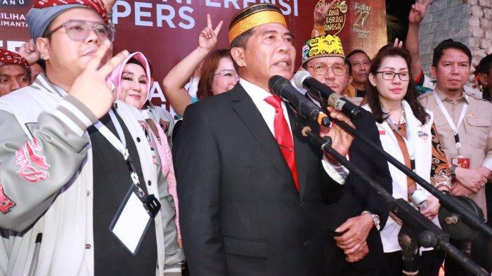Calon gubernur dan wakil gubernur Kaltara, Zainal A Paliwang - Ingkong Ala ditetapkan KPU Kaltara sebagai pemenang Pilgub Kaltara 2024. (TribunKaltara.com/ Desi Kartika)