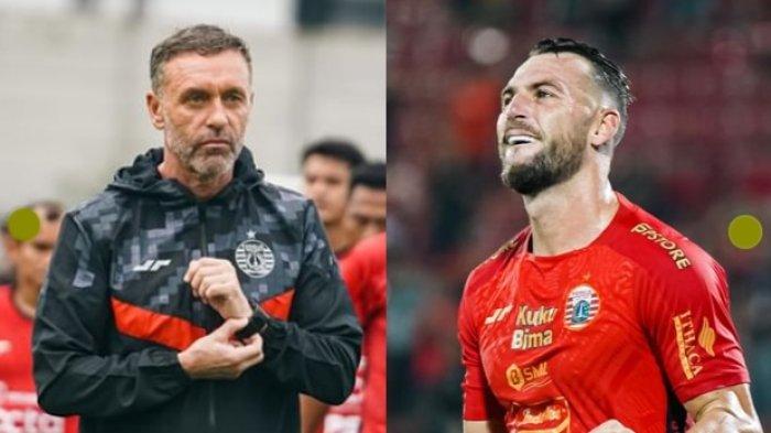 FOTO Thomas Doll dan Marko Simic (kanan). Jelang El Clasico Liga 1 Persib vs Persija di Indosiar pukul 15.00 WIB, Thomas Doll buka suara, cek juga Link Live Streaming di artikel ini.