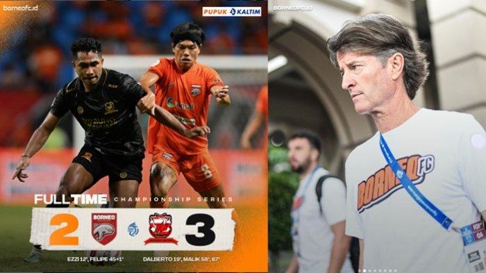 Ini alasan Pieter Huistra usai Borneo FC dipermalukan Madura United di championship series Liga 1, hingga gagal lolos ke final.