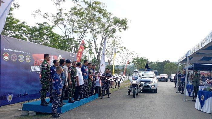 Kegiatan pelepasan Ekspedisi Maritim 2023 oleh Rute Merah Menuju IKN dari Lantamal XIII dilepas di halaman gedung Islamic Center Kota Tarakan, Rabu (6/9/2023).