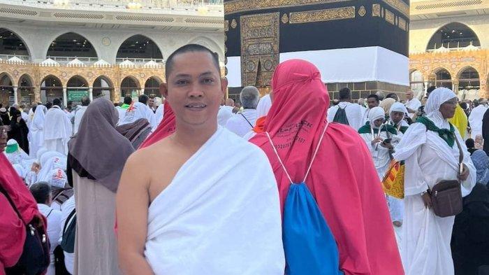 Erick Hendrawan, Caleg Partai Golkar Dapil 1 Tarakan Tengah saat ini tengah menjalankan ibadah haji di Mekkah. (Dokumentasi Istimewa)