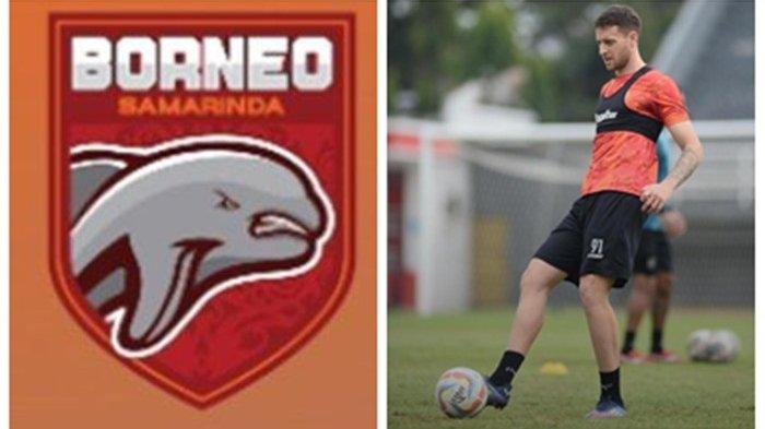 Felippe Cadenazzi striker baru Borneo FC asal Argentina yang telah mengikuti kegiatan sesi latihan perdananya di Stadion Segiri Samarinda.