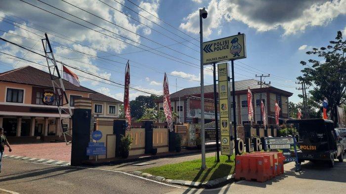 Gedung Sat Reskrim Polres Paser, di Mapolres Paser, Jalan Jenderal Sudirman, Kecamatan Tanah Grogot, Kabupaten Paser, Kalimantan Timur, Rabu (2/8/2023).