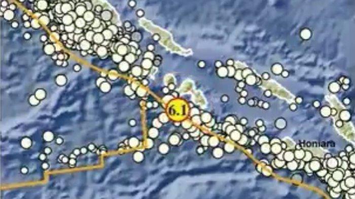 Dikutip dari akun media sosial resmi Badan Meteorologi Klimatologi dan Geofisika ( BMKG ), gempa Merauke berkekuatan magnitudo 6.1 terjadi pada pukul 07:41:07 WIB.