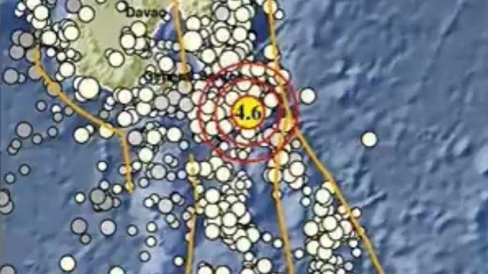 GEMPA MELONGUANE - Info gempa terkini dari Badan Meteorologi Klimatologi dan Geofisika ( BMKG ), baru saja gempa magnitudo 4.6 guncang Melonguane, Sulawesi Utara, Jumat (31/1/2025).