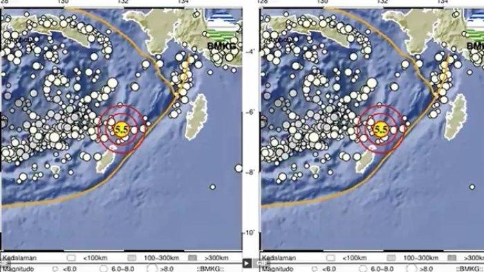 GEMPA TERKINI MALUKU - Info BMKG, gempa terkini di barat daya Maluku Tenggara, Provinsi Maluku memiliki magnitudo 5.5. Cek juga pusat gempa bumi hingga kedalaman gempa bumi.