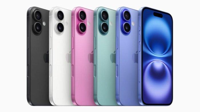SPEK IPHONE 16 - Foto iPhone 16 dari apple.com, Senin (10/3/2025). Lihat rincian spesifikasi dan harga HP ponsel flagship berikut.
