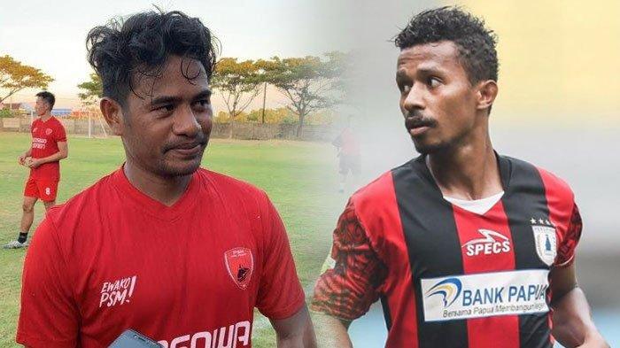 Friska Womsiwor (kanan), sempat main di PSM di Liga 1, kini resmi bergabung dengan Nusantara United.