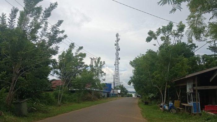Salah satu tower jaringan yang ada di Kabupaten Tana Tidung, Kalimantan Utara.