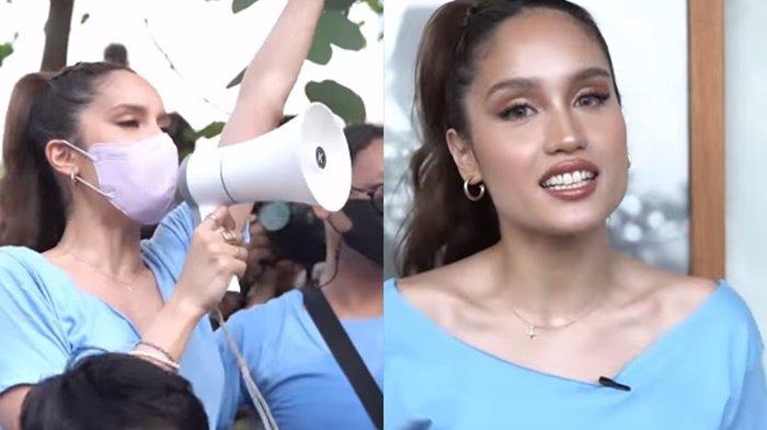 Alih-alih ikut dengan euforia Citayem Fashion Week dengan berlenggak lenggok di zebra cross, Cinta Laura justru lakukan hal berbeda saat mengunjungi kawasan Sudirman. (Instagram/@claurakiehl)