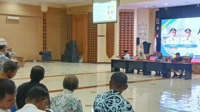 Konsultasi publik KLHS RTRW Malinau di Kantor Bupati Malinau, Kalimantan Utara, Rabu (12/7/2023).