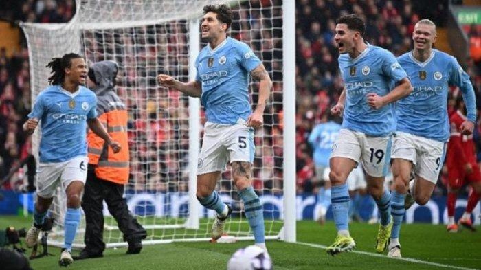Pertandingan pekan ke-28 Liga Premier antara Liverpool dan Manchester City digelar di Stadion Anfield Minggu (10/3/2024) pukul 22:45 WIB.