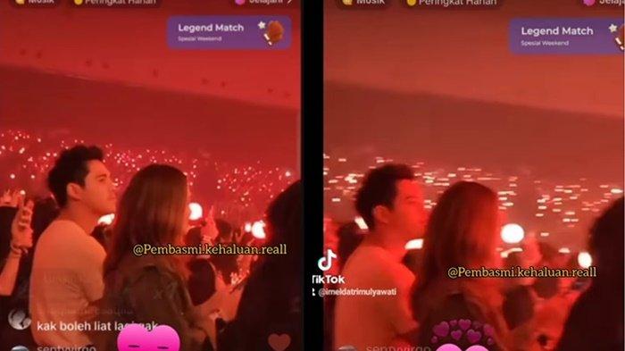 Luna Maya terciduk nonton konser Suga BTS ditemani Maxim Bouttier (Instagram/@lambegosiip)