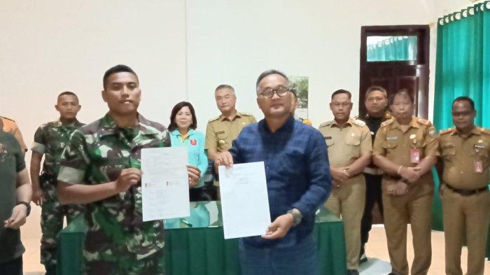 Mediasi lanjutan insiden di Makodim 0910 Malinau terkait insiden di lapangan hijau, Senin (28/8/2023) sore. Mediasi berakhir kesepakatan damai para pihak, Selasa (29/8/2023).