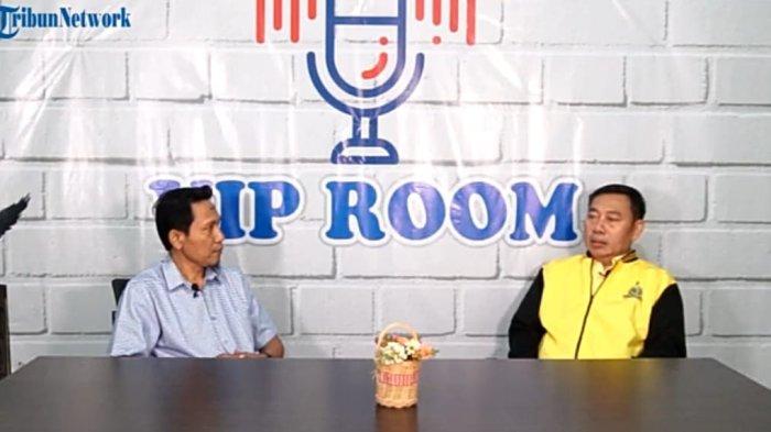 Ketua DPD Golkar Bulungan Riyanto saat berbincang dalam program VIP Room TribunKaltara.com