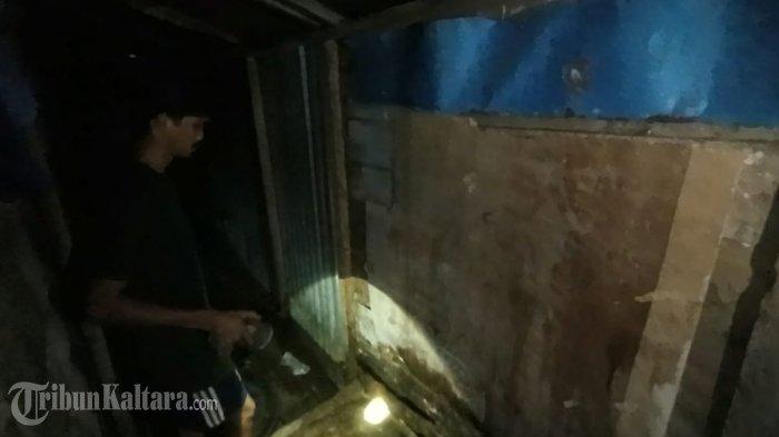 Rumah warga RT 19 Kelurahan Selumit Pantai, Tarakan sempat mendapat teror penyiraman minyak tanah, Kamis (7/9/2023).