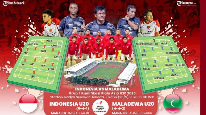 Timnas Indonesia optimistis saat mengawali perjuangannya melawan Maladewa di Kualifikasi Piala Asia U-20 2025 Grup F di Stadion Madya Senayan Jakarta pada Rabu (25/9) pukul 19.30 WIB.