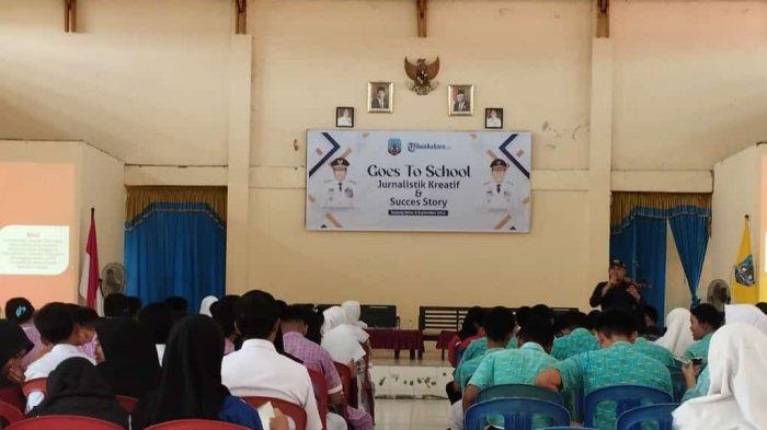 Kegiatan Tribun Kaltara goes to School yang dilaksanakan di Aula SMAN 1 Tanjung Selor, Rabu (06/09/2023).