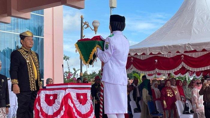 Wakil Bupati Nunukan menjadi inspektur upacara HUT ke-78 RI di Kantor Bupati Nunukan, Kamis (17/08/2023), pagi