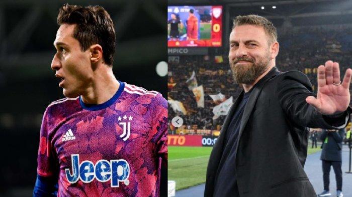 Federico Chiesa di Juventus dan Daniele de Rossi di AS Roma