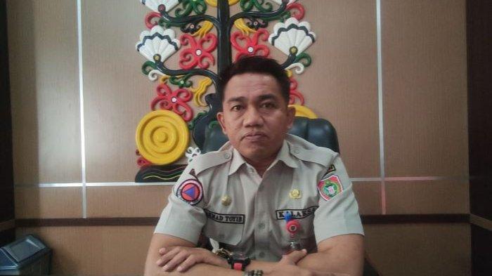 Kepala Pelaksana BP-BPK Kalteng, Ahmad Toyib saat memberikan pendapatnya di saat dua kabupaten di Kalteng indeks standar pencemaran udaranya masuk kategori Berbahaya.
