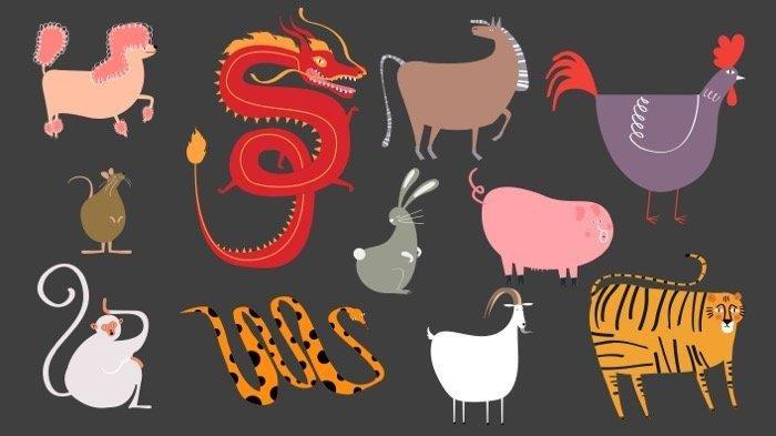 Ilustrasi lambang 12 shio.