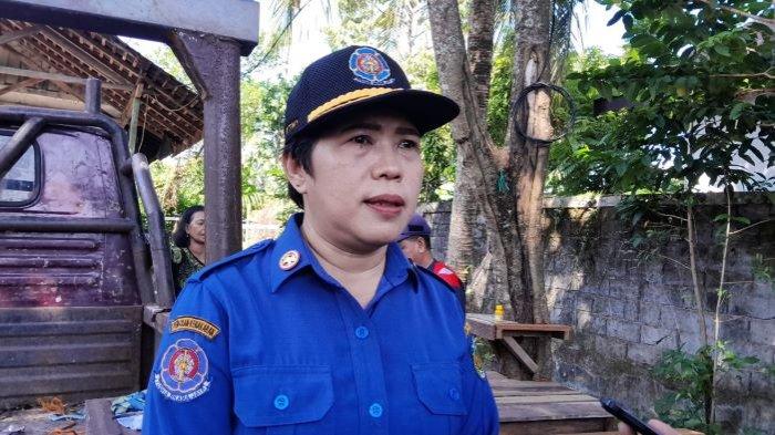 Kasi Investigasi Kebakaran Damkar Kota Palangkaraya Setni Kristianti, saat ditemui awak media, di SDN 9 Langkai Jalan Nyai Balau Palangkaraya, Selasa (257/2023).