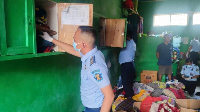 Tim Satuan Operasional Kepatuhan Internal (Satops Patnal) Kementerian Hukum dan HAM Provinsi Kalimantan Timur melaksanakan razia di Lapas Kelas II A Tenggarong.TRIBUNKALTIM.CO/HO