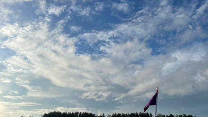 Kondisi cerah berawan di Diponegoro, Kelurahan Berbas Pantai, Bontang Selatan. TRIBUNKALTIM.CO/ISMAIL USMAN